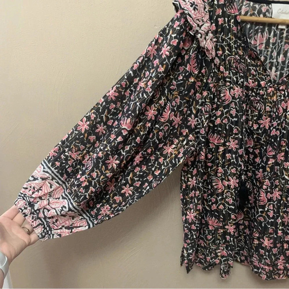 Cleobella Brynlee Blouse in Fan Print Size Large - Picture 5 of 13